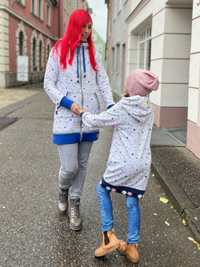 Sweatstoff - Camille - Blüten Fabric poshpinks