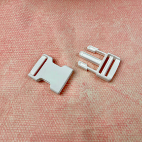 Steckschloss Schnalle Kunststoff weiß 25 mm Stück poshpinks
