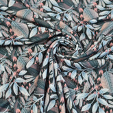 Viskose Jersey - Aubrac Blätterregen Fabric poshpinks