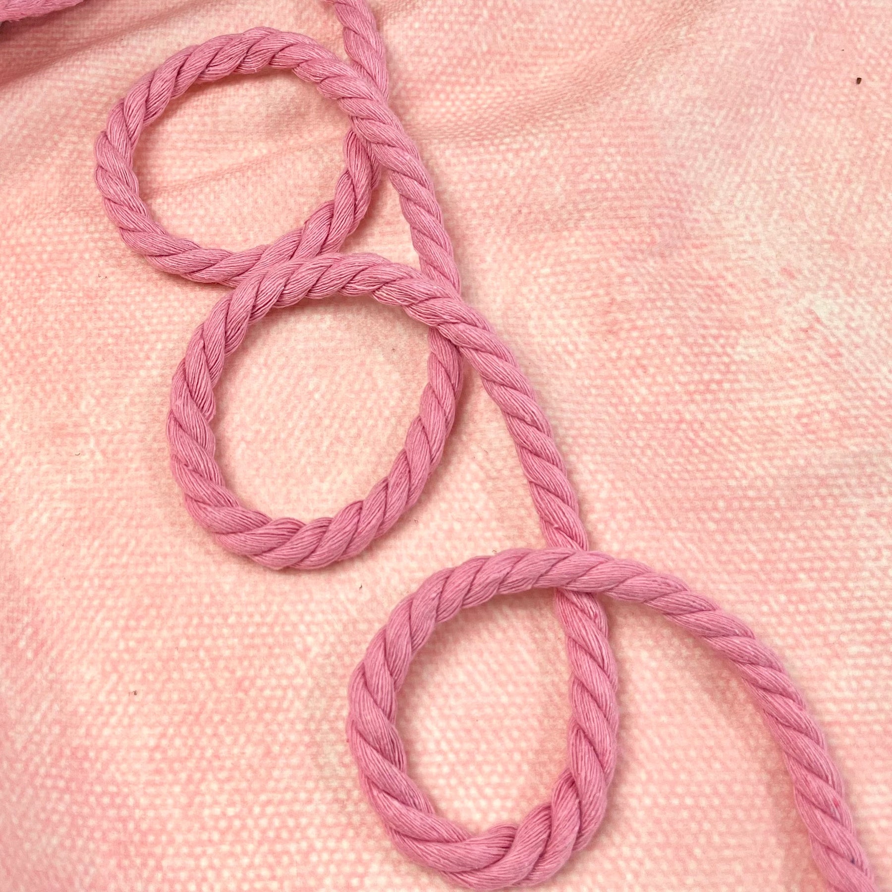 Hoodiekordel Baumwolle 8 mm hell Pink Fabric poshpinks