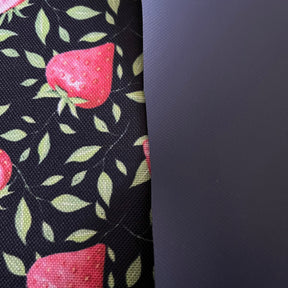 Canvas beschichtet - Erdbeeren Fabric poshpinks