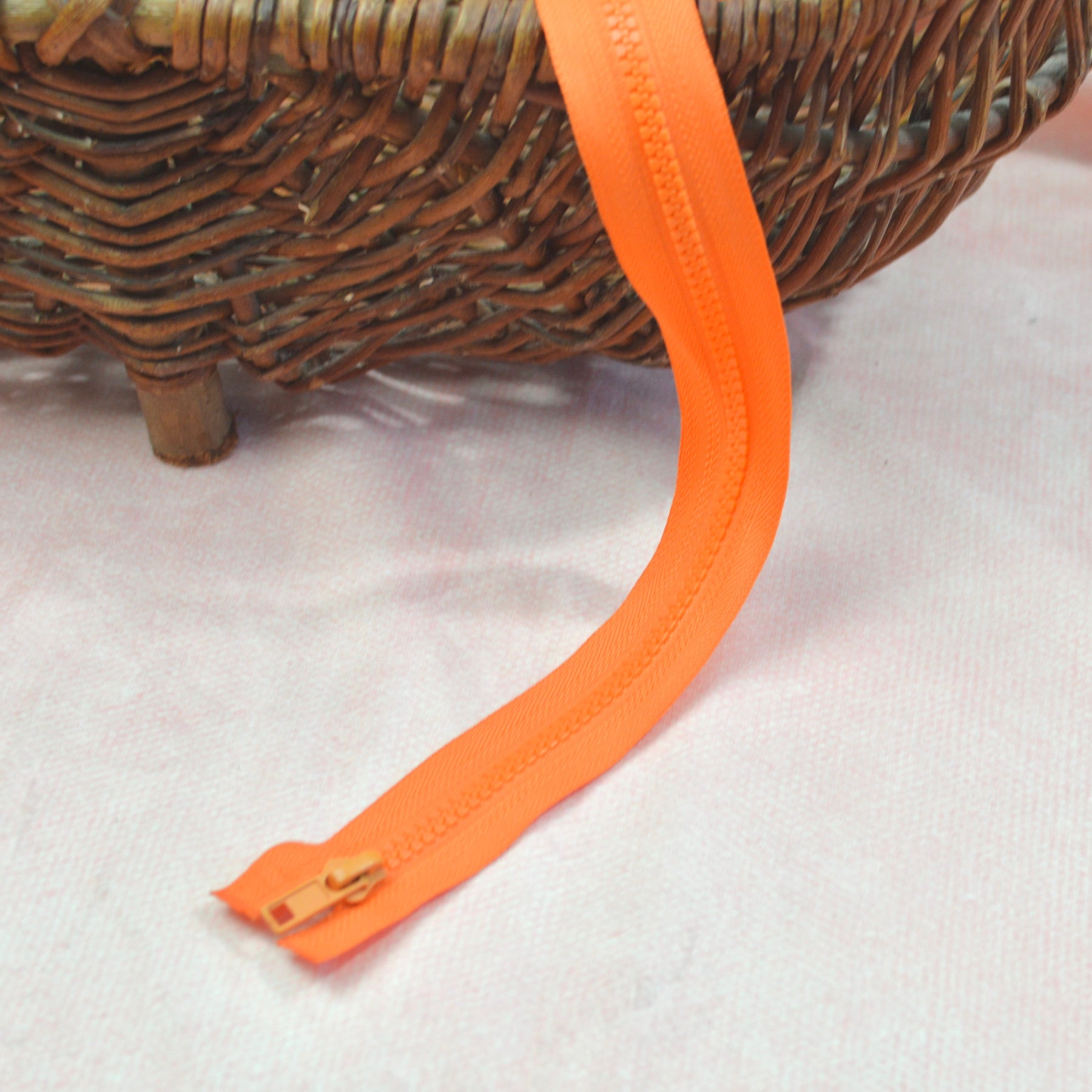 Jacken Reißverschluss 80 cm orange Stück poshpinks