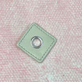 Ösen Patch eckig creme - Silber 8mm Pearls poshpinks