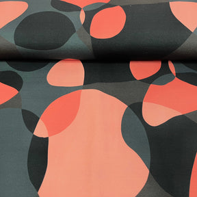 Soft Touch French Terry - Aurora - Dark Coral Rose Fabric poshpinks