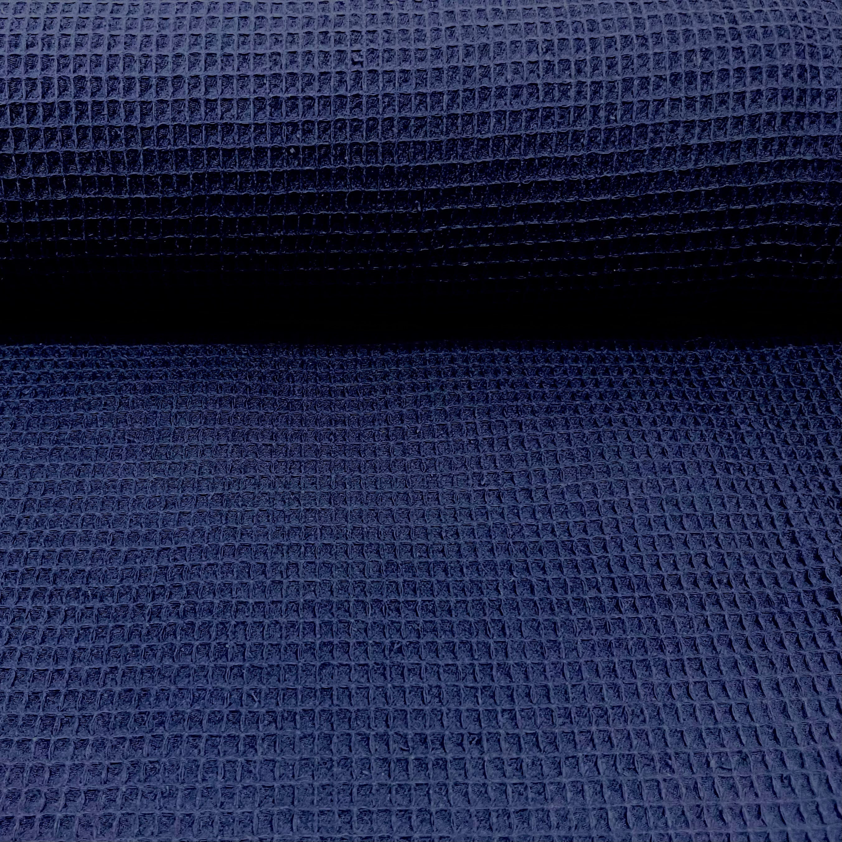 Waffelstoff Navy blau Fabric poshpinks