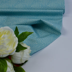 Baumwoll Popeline - Hilla iceblue Fabric poshpinks