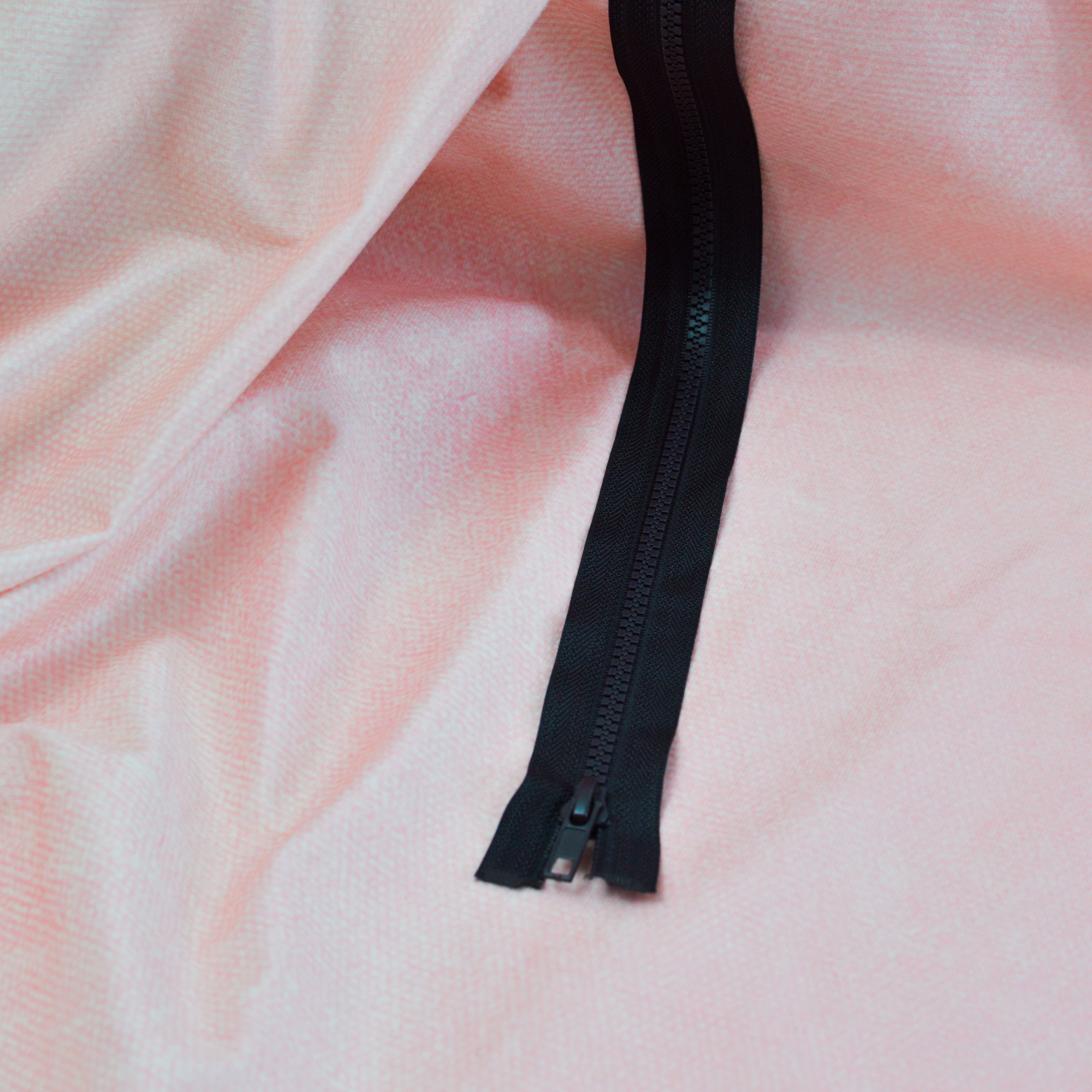 Jacken Reißverschluss 80 cm schwarz Stück poshpinks