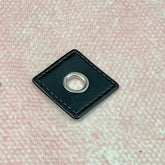 Ösen Patch schwarz - Silber 8 mm Pearls poshpinks