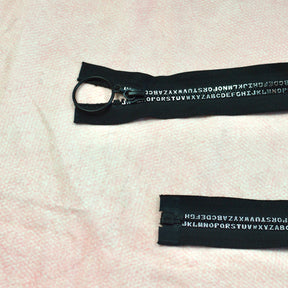Jacken Reißverschluss 60 cm schwarz ABC Silber Stück poshpinks