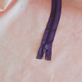 Jacken Reißverschluss 60 cm lila Aubergine teilbar fein Stück poshpinks