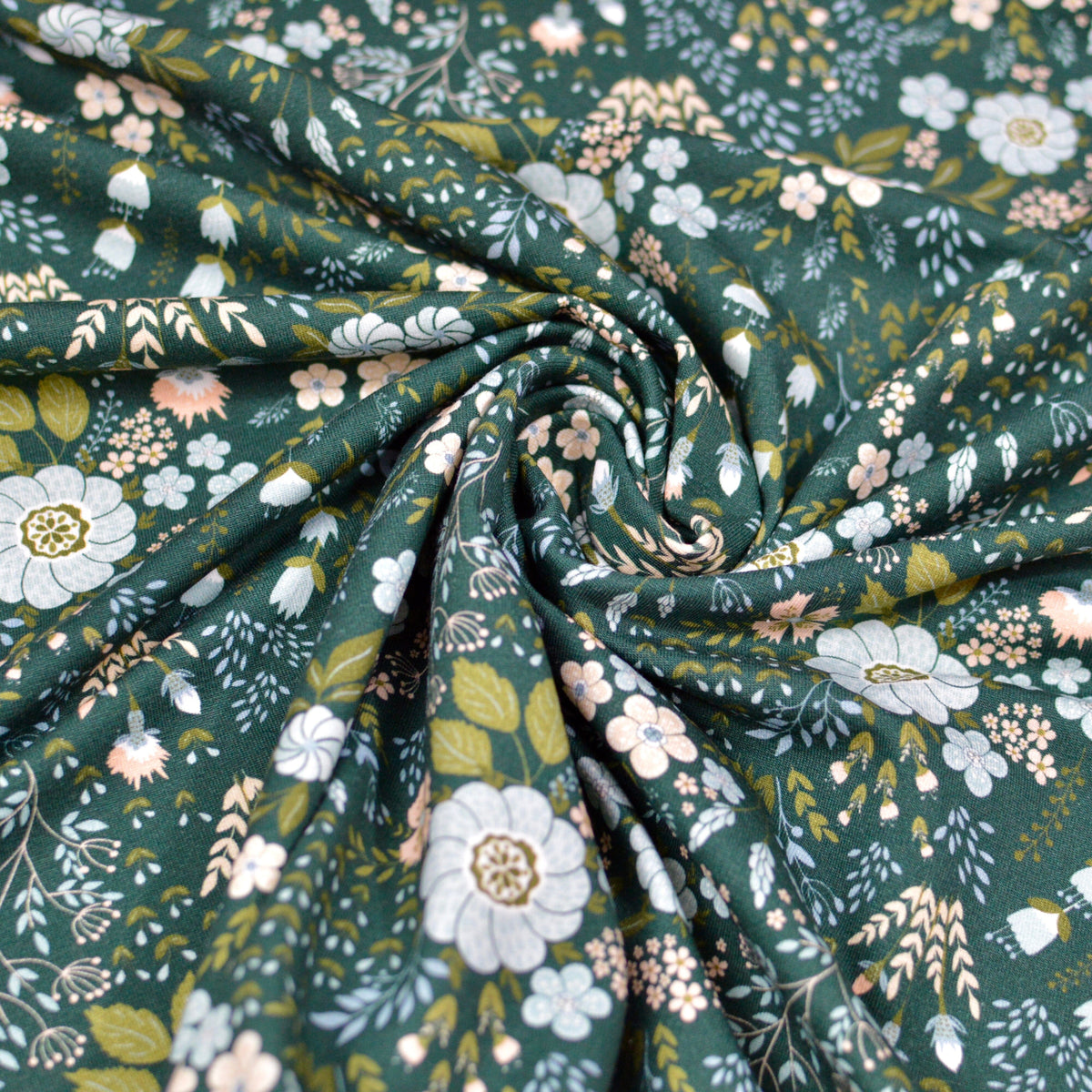 Soft Touch Baumwolljersey - Elodie vert Fabric poshpinks