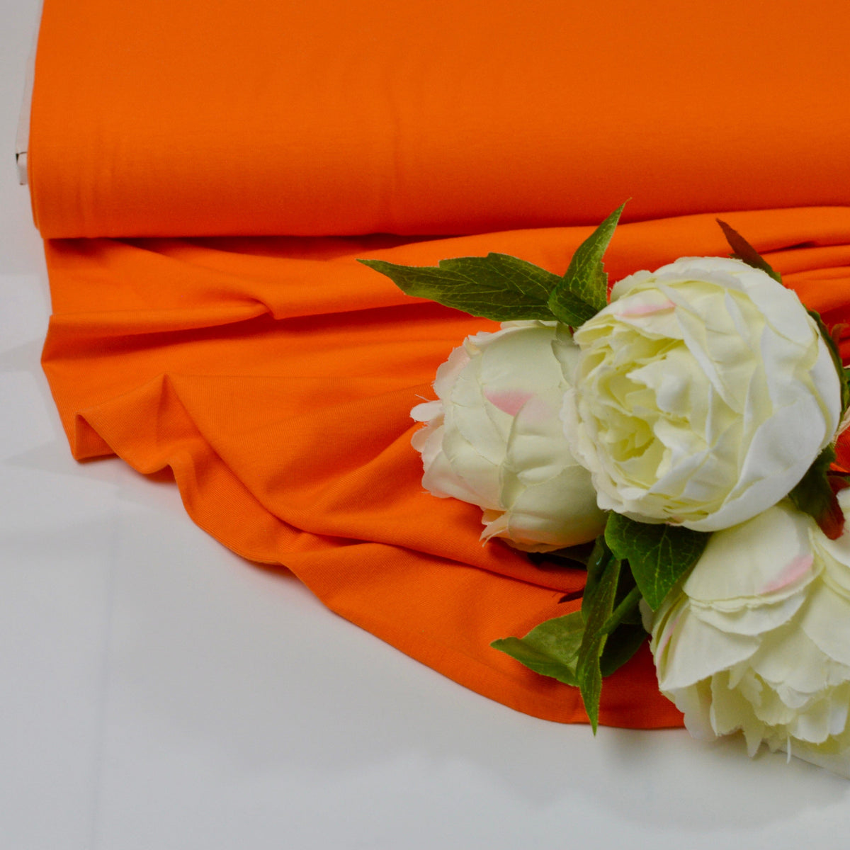 Modal Jersey - Tiger Orange Fabric poshpinks