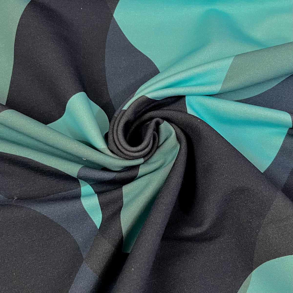 Soft Touch French Terry - Aurora - Stones Dark blue Fabric poshpinks