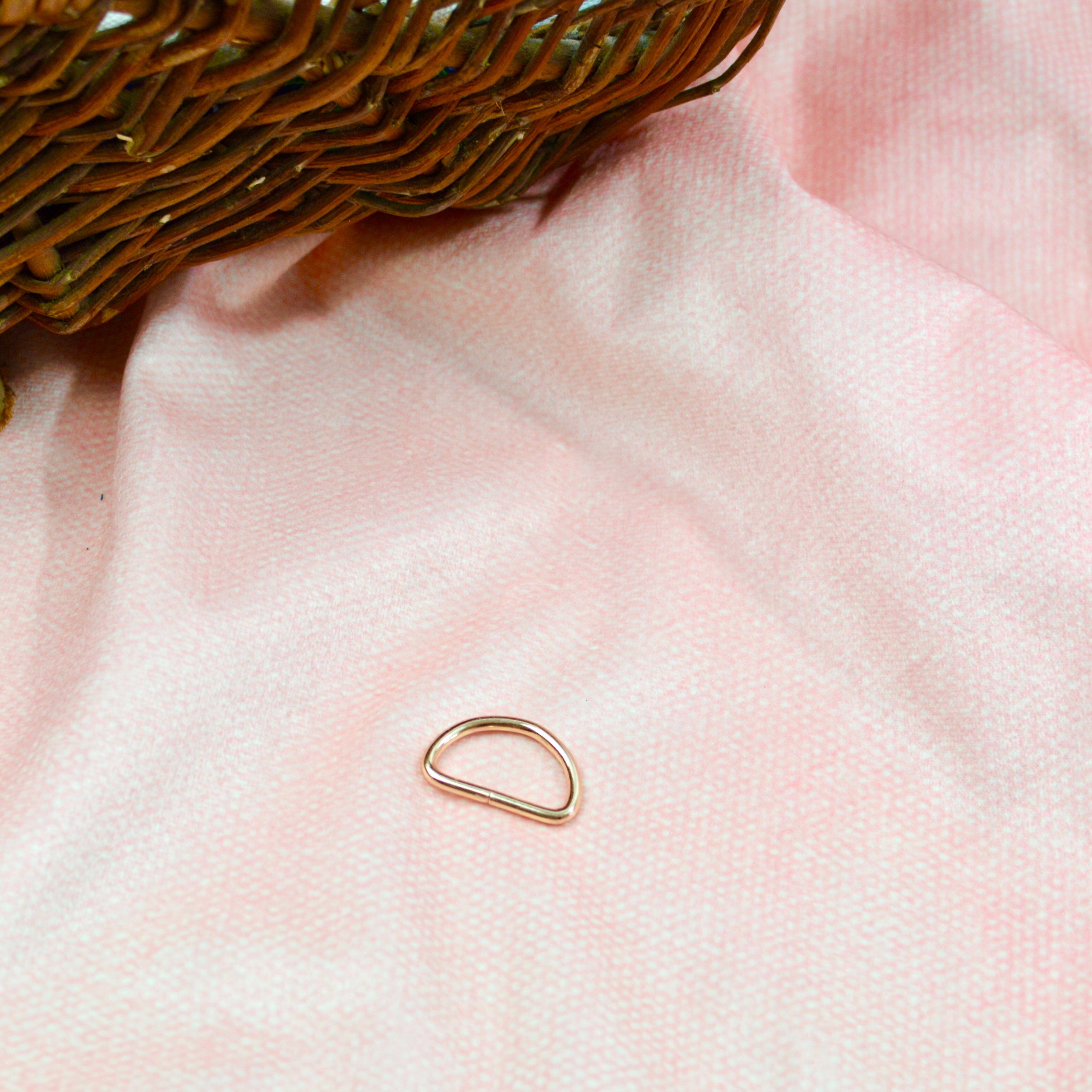 Halbring D-Ring 25 mm Rosé Gold Stück poshpinks