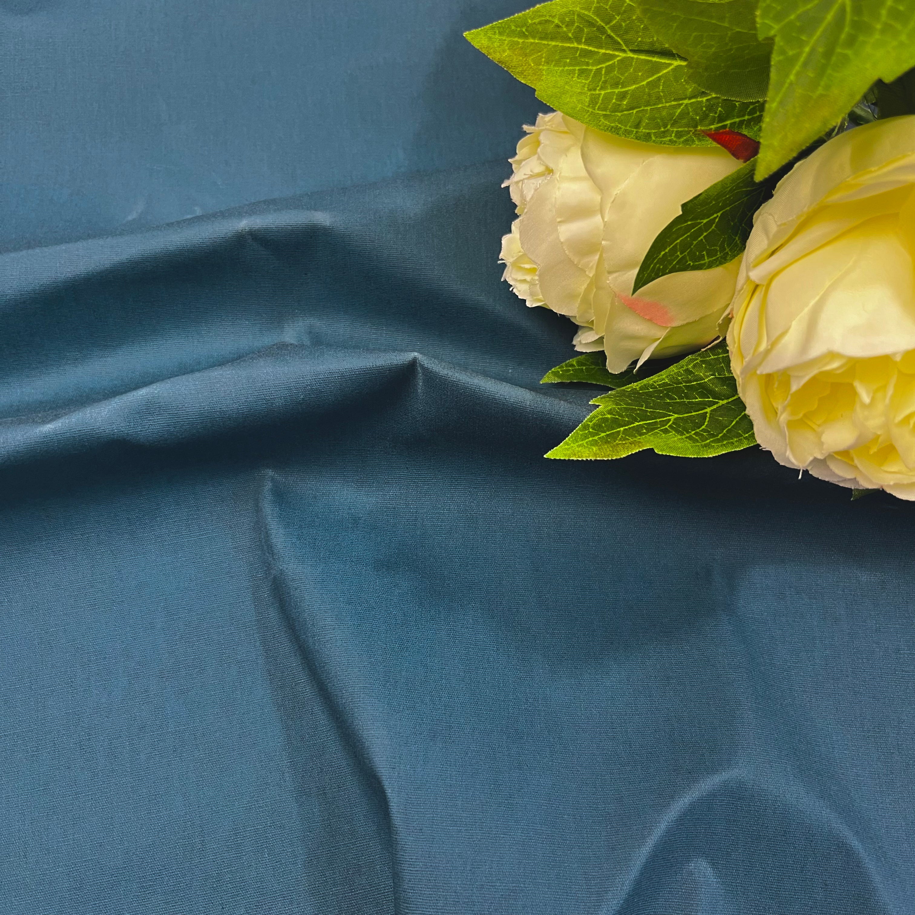 Oilskin light Blau Petrol Fabric poshpinks