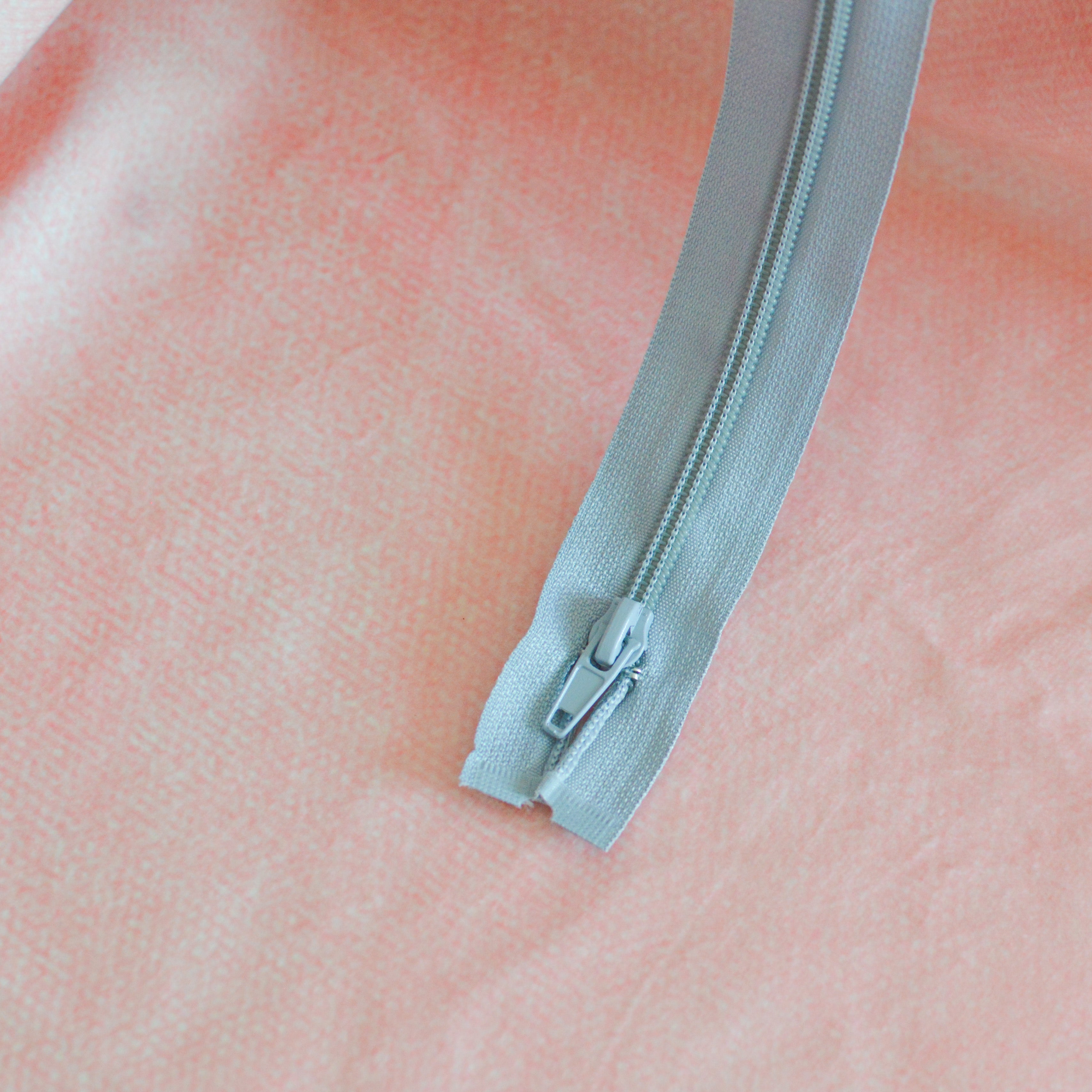 Jacken Reißverschluss 60 cm grau Stück poshpinks