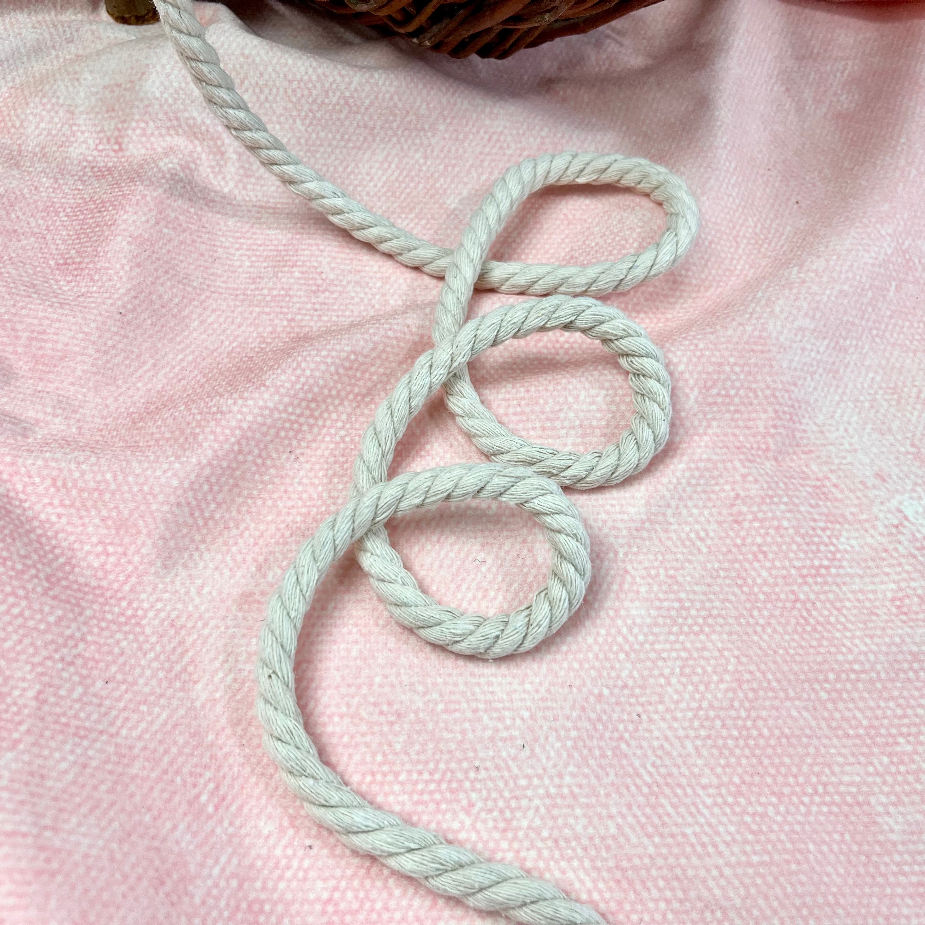 Hoodiekordel Baumwolle 8 mm Natur Fabric poshpinks