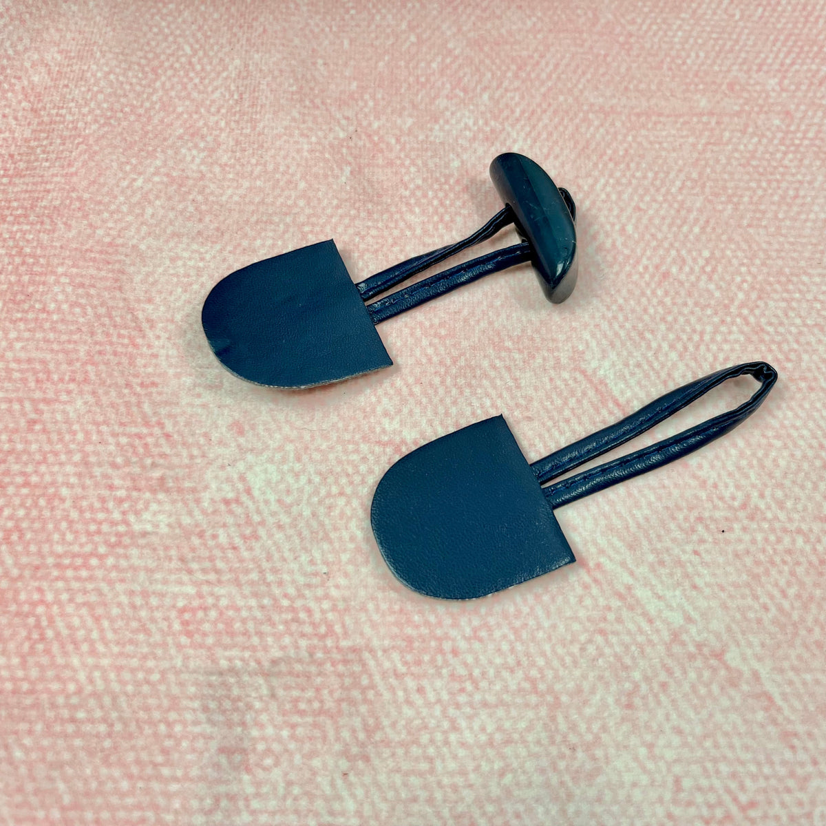 Knebelknopf Set Dufflecoat Verschluss blau Knopf poshpinks