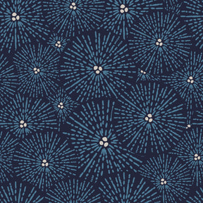 Vorbestellung Viskose - Maki - Circles - navy Fabric poshpinks