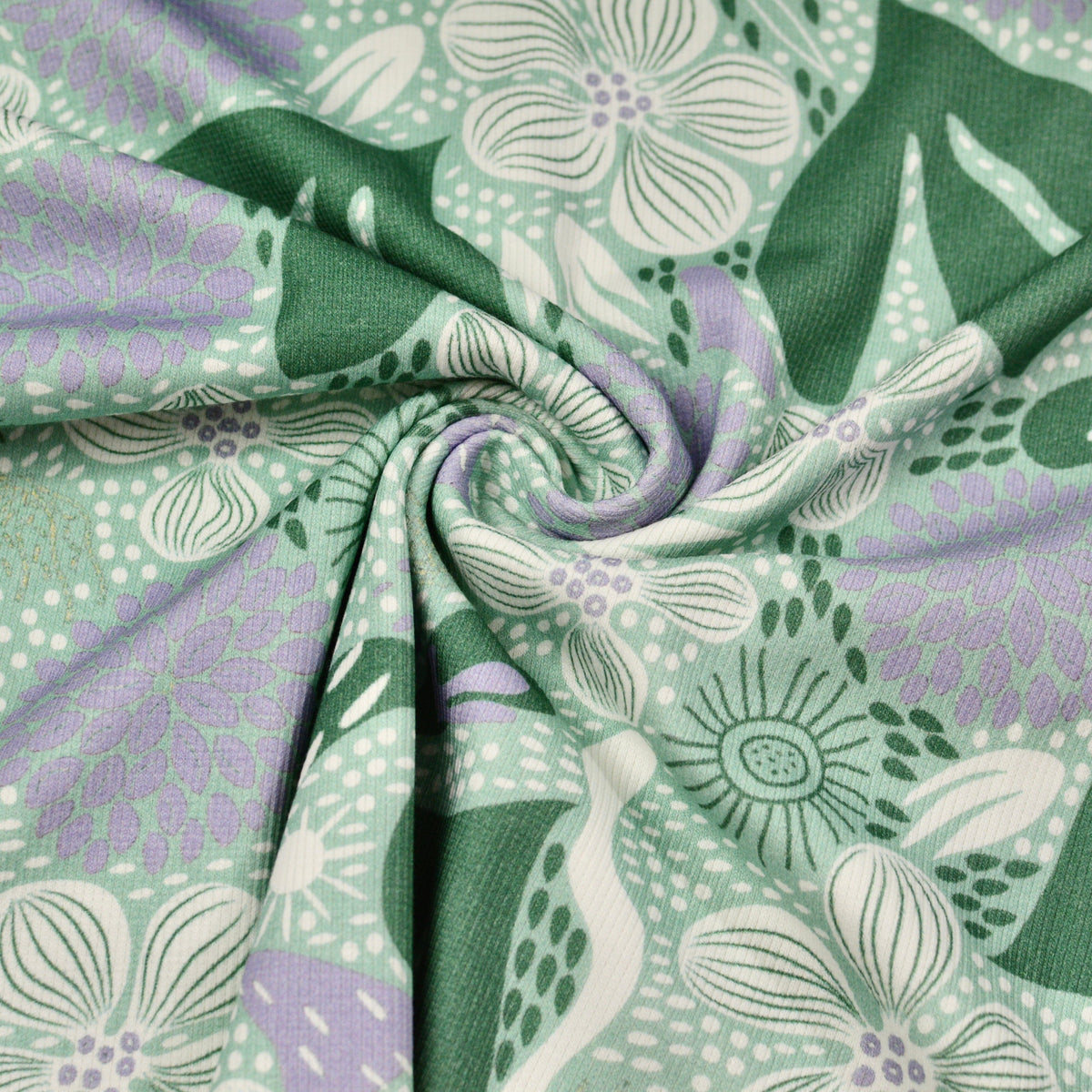 Ribbjersey - Smilla - Green Morning Fabric poshpinks