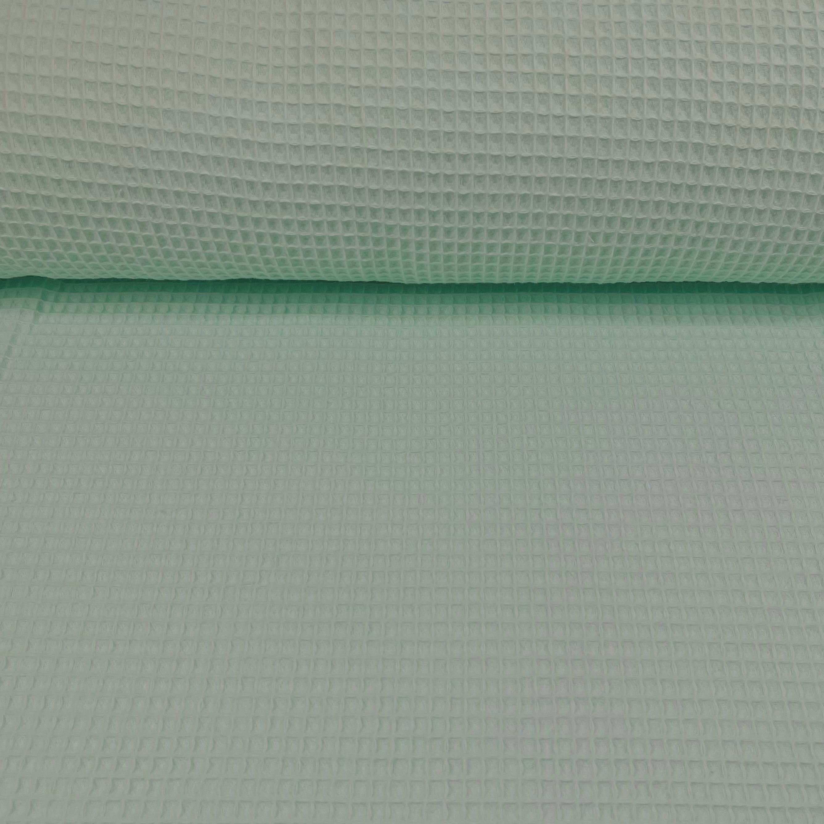 Waffelstoff mintgrün Fabric poshpinks