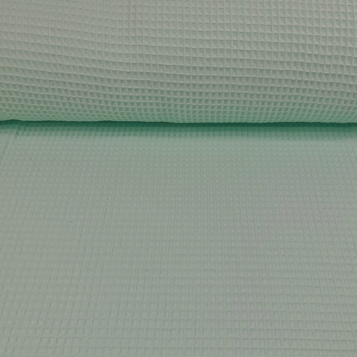 Waffelstoff mintgrün Fabric poshpinks