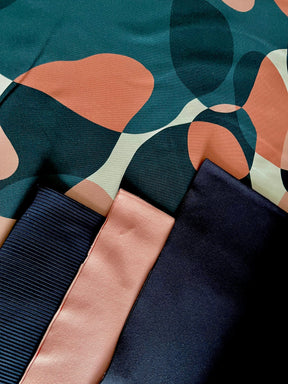 Soft Touch French Terry - Aurora - Stones rose Fabric poshpinks