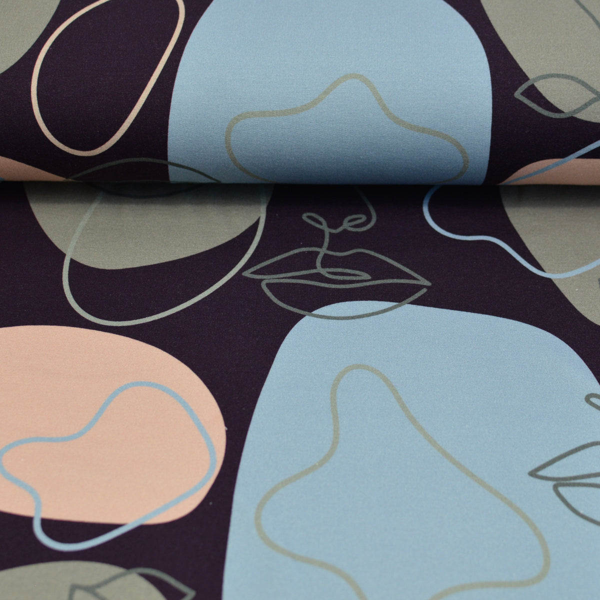 French Terry - Layla - Bordeaux Fabric poshpinks